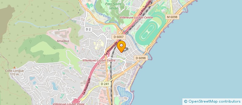 localisation de l'entreprise SCI CATHY  VILLENEUVE-LOUBET