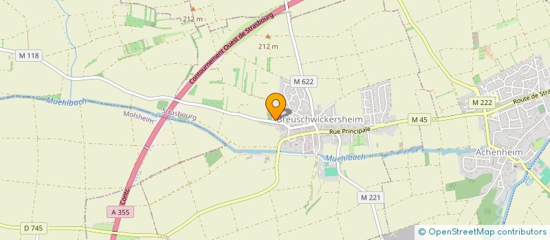 localisation de l'entreprise SCI CATHY  BREUSCHWICKERSHEIM