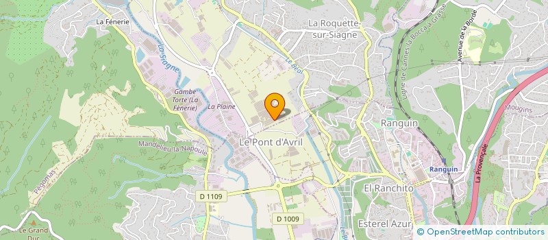 localisation de l'entreprise SCI CATHY à LA ROQUETTE-SUR-SIAGNE