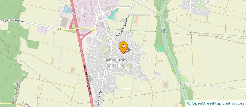 localisation de l'entreprise SCI CATHY-LAURE  SAINTE-CROIX-EN-PLAINE