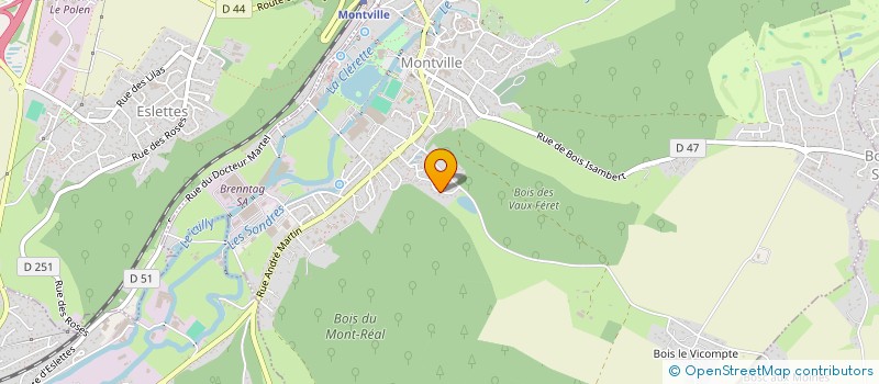 localisation de l'entreprise SCI CATHY VICTOR  MONTVILLE