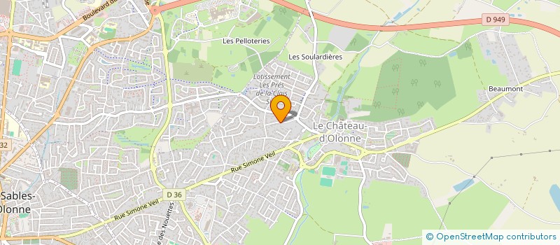 localisation de l'entreprise SCI CATICEAN à LES SABLES D'OLONNE