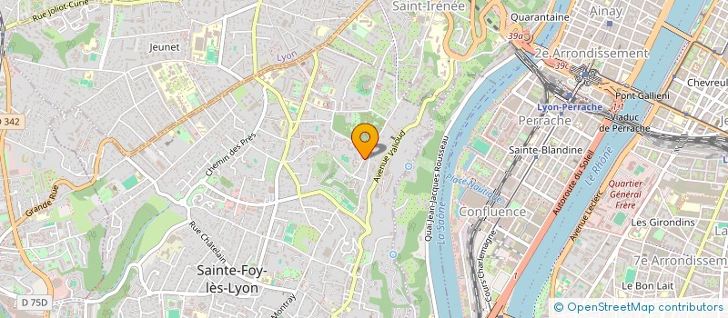 localisation de l'entreprise SCI CATIDRA  SAINTE-FOY-LES-LYON