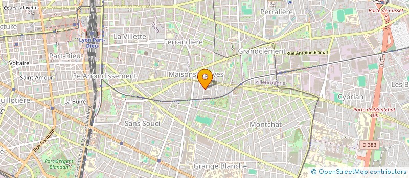 localisation de l'entreprise SCI CATIFAB  LYON