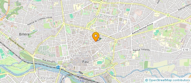 localisation de l'entreprise SCI CATIVA à PAU