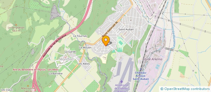 localisation de l'entreprise SCI CATJO63  CHATEAU-ARNOUX-SAINT-AUBAN