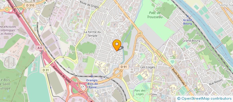 localisation de l'entreprise SCI CATLAUR à RIS-ORANGIS