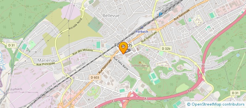 localisation de l'entreprise SCI  CATLAURE  FORBACH