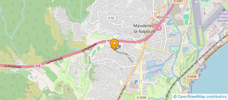 localisation de l'entreprise SCI CATLIE à MANDELIEU-LA-NAPOULE