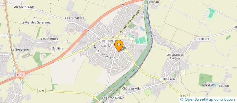 localisation de l'entreprise SCI CATLO  DOMPIERRE-SUR-MER