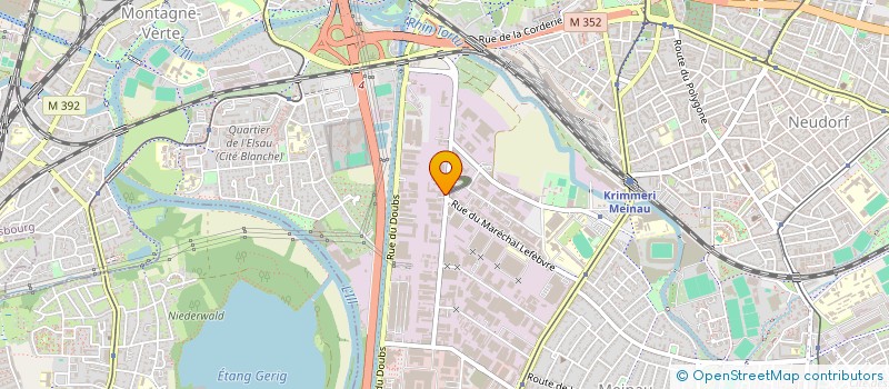 localisation de l'entreprise SCI CATMANN  STRASBOURG