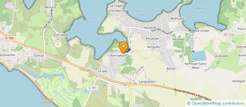 localisation de l'entreprise SCI CATMARMAX  SARZEAU