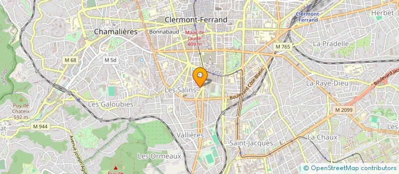 localisation de l'entreprise SCI CATMAX  CLERMONT-FERRAND