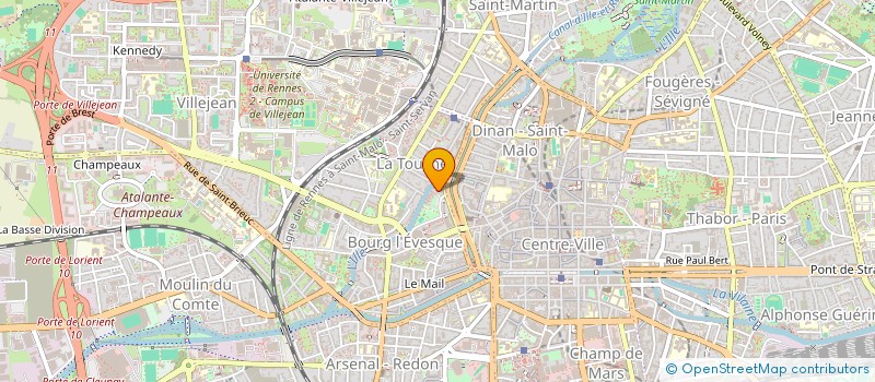 localisation de l'entreprise SCI CATOLIA PENTHIEVRE  RENNES