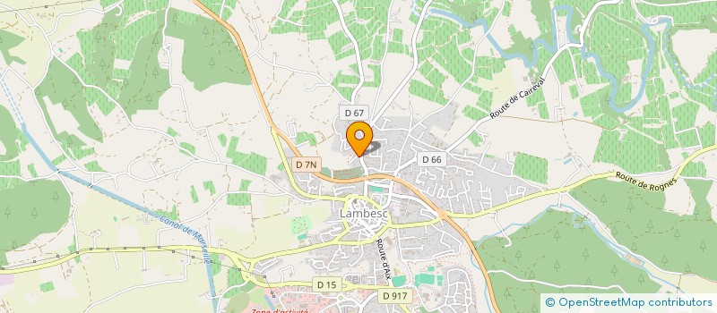 localisation de l'entreprise SCI CATRA  LAMBESC