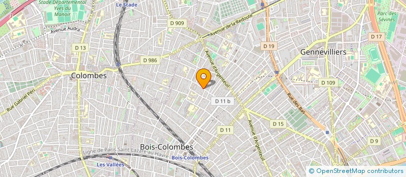 localisation de l'entreprise SCI CATREF à BOIS COLOMBES