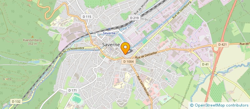 localisation de l'entreprise SCI CATSEB  SAVERNE