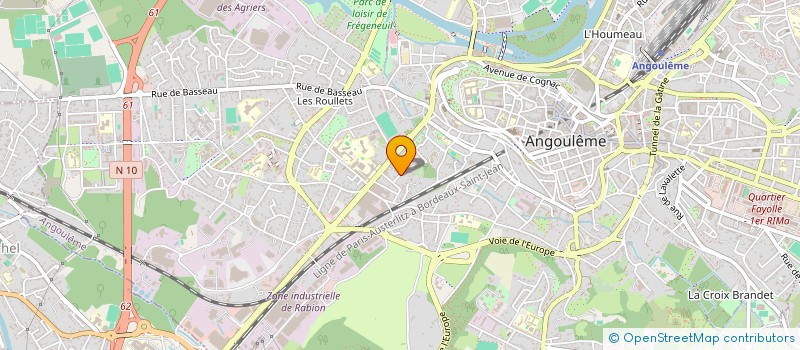 localisation de l'entreprise SCI CATTAI BIJOUX à ANGOULEME