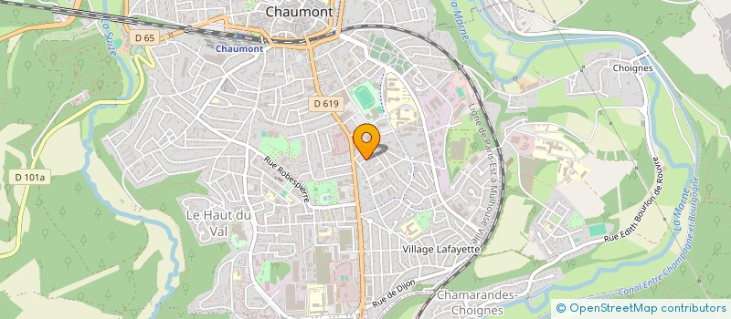 localisation de l'entreprise SCI CATTANI-ODOT-IS  CHAUMONT