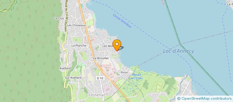 localisation de l'entreprise SCI CATTELIN-BOGUET  SEVRIER