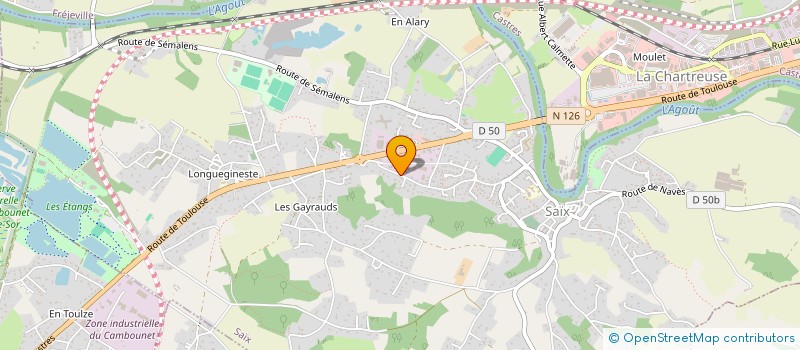 localisation de l'entreprise SCI CATTLEYA  SAIX