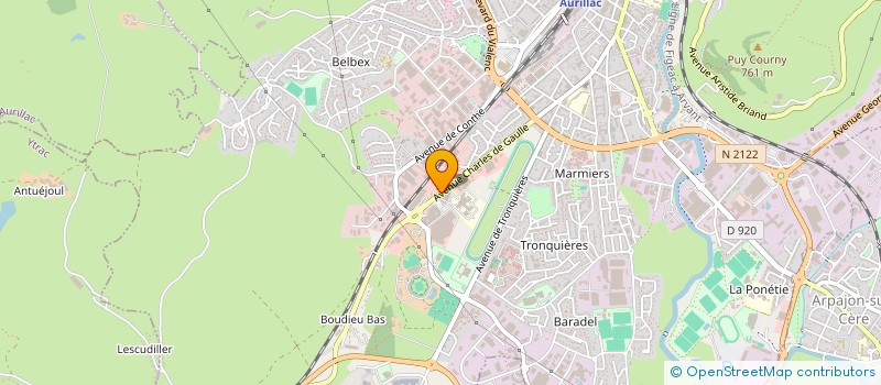 localisation de l'entreprise SCI CATUSSE à AURILLAC
