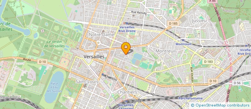 localisation de l'entreprise SCI CATYA à VERSAILLES