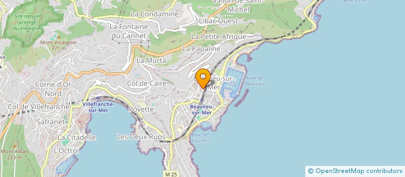 localisation de l'entreprise SCI CAUCADE à BEAULIEU-SUR-MER