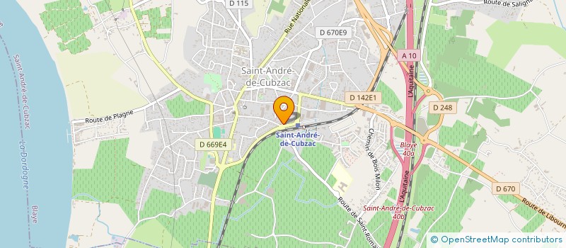 localisation de l'entreprise SCI CAUCY  CUBZAC-LES-PONTS