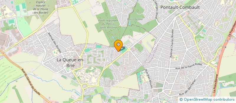 localisation de l'entreprise SCI CAUDA INVEST  LA QUEUE-EN-BRIE