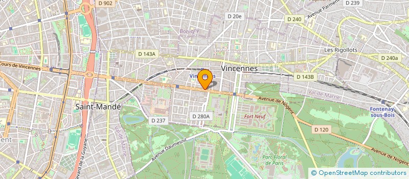 localisation de l'entreprise SCI CAUDEILLE à VINCENNES