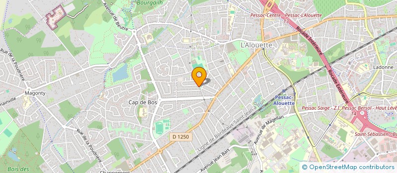 localisation de l'entreprise SCI CAUDEL à PESSAC