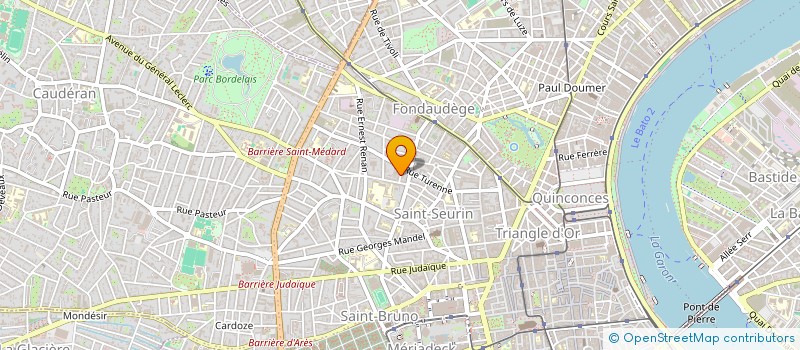 localisation de l'entreprise SCI CAUDERAN  BORDEAUX