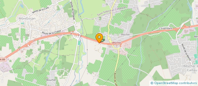 localisation de l'entreprise SCI CAUDERAN INVEST  BEYCHAC-ET-CAILLAU