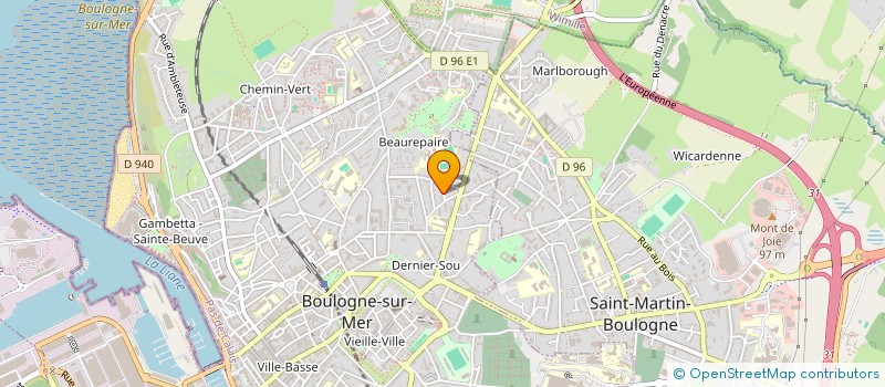 localisation de l'entreprise SCI CAUDIN GERNEZ  BOULOGNE-SUR-MER