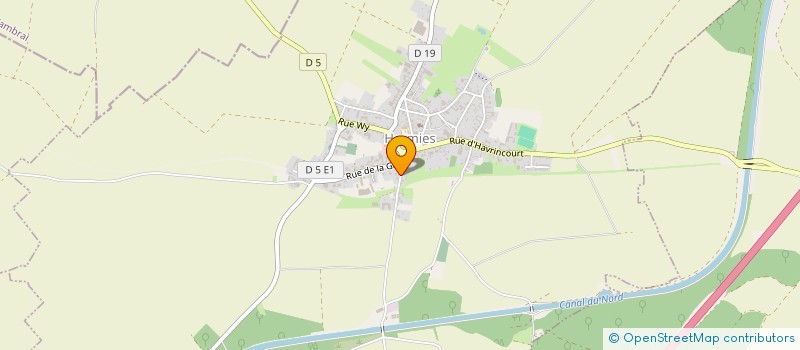 localisation de l'entreprise SCI CAUDRILLIER - LAUDE  HERMIES