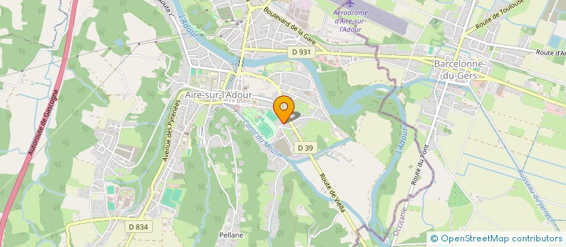 localisation de l'entreprise SCI CAUDUPIS  AIRE-SUR-L'ADOUR