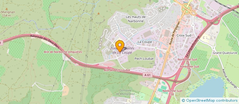 localisation de l'entreprise SCI CAUFIA INVEST à NARBONNE