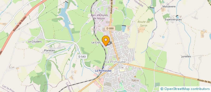 localisation de l'entreprise SCI CAULET  LUC-LA-PRIMAUBE