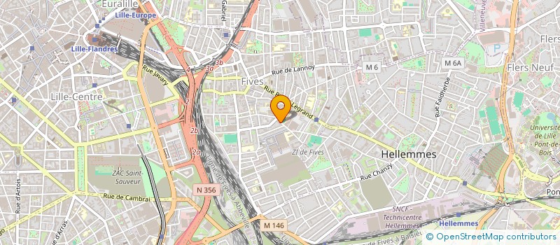 localisation de l'entreprise SCI CAULIER 1  LILLE