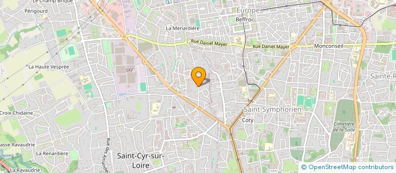 localisation de l'entreprise SCI CAULOCKPRO  SAINT-CYR-SUR-LOIRE