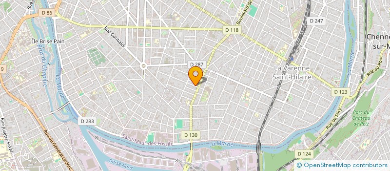 localisation de l'entreprise SCI CAUM 73 à SAINT-MAUR-DES-FOSSES