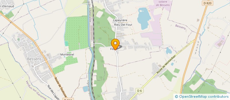 localisation de l'entreprise SCI CAUMON-ERMEN  BESSENS