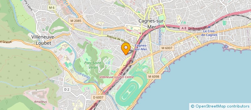 localisation de l'entreprise SCI CAUMONT - BONNET à CAGNES-SUR-MER