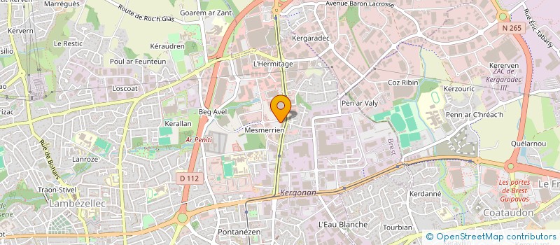 localisation de l'entreprise SCI CAUPONA  BREST