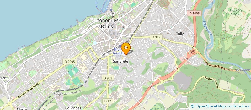 localisation de l'entreprise SCI CAUREL à THONON-LES-BAINS