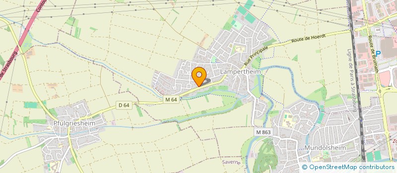 localisation de l'entreprise SCI CAURETTE 93  LAMPERTHEIM