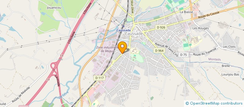 localisation de l'entreprise SCI CAUSSADAISE  CAUSSADE