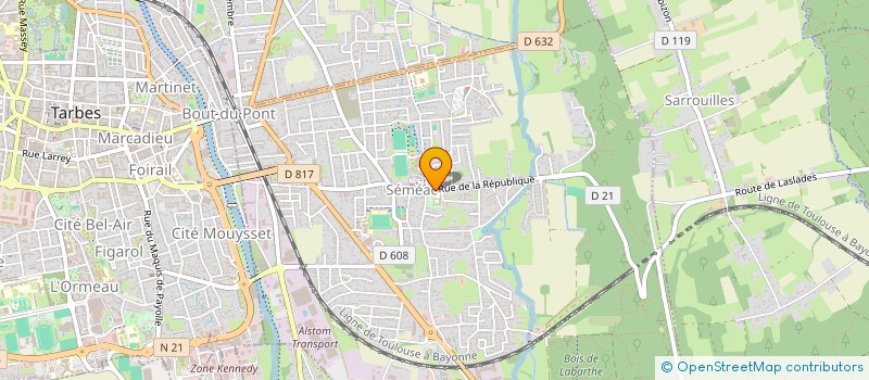 localisation de l'entreprise SCI CAUSSADE  SEMEAC