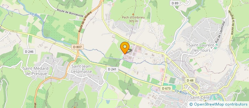 localisation de l'entreprise SCI CAUSSE DE BENNE  SAINT-LAURENT-LES-TOURS